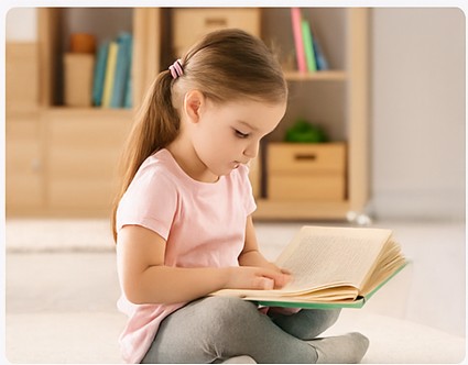 A cozy reading corner for children
